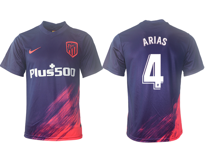 Cheap Men 2021-2022 Club Atletico Madrid away aaa version purple 4 Soccer Jersey